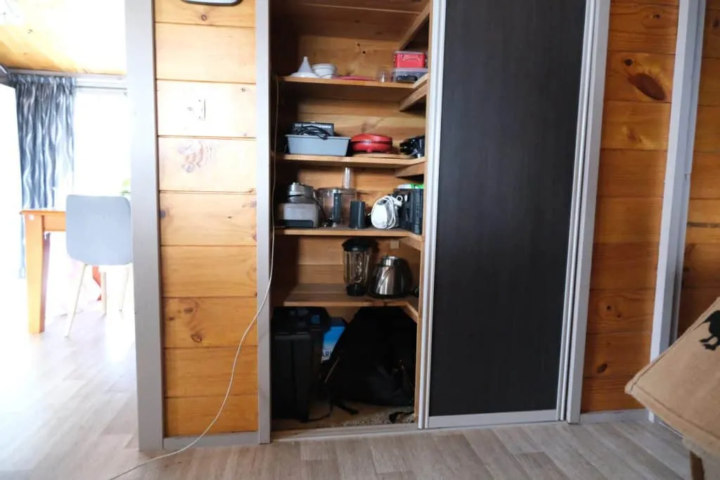 storage space I will use to store my household emergency kit