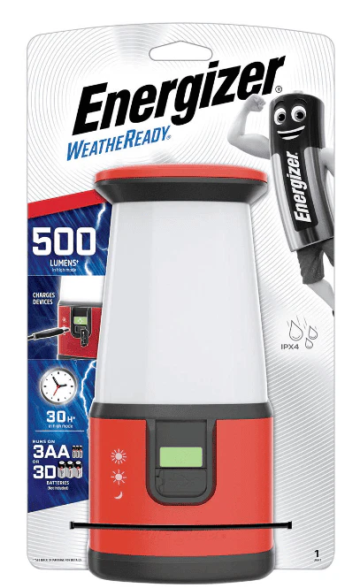 Energizer weather-ready lantern.