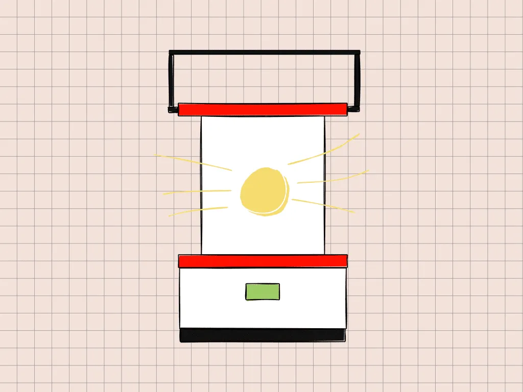 A cartoon illustration of a machine with an egg in it.